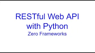 Build a RESTful Web API with Python and Call with PHP - Zero Frameworks Used Kovolff