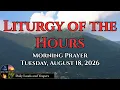 Divine Office Tuesday Morning Lauds August 18 2026