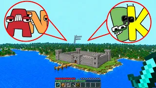 I Rescued Alphabet Lore from the Cursed Castle in Minecraft!