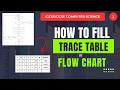 How to Fill Trace Table from Flowchart 1 O Computer Science Step-by-Step in Urdu