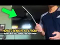 Lagu Hoe je een tv van een beugel verwijdert met trekkoorden die niet werken: snelle en veilige handle...