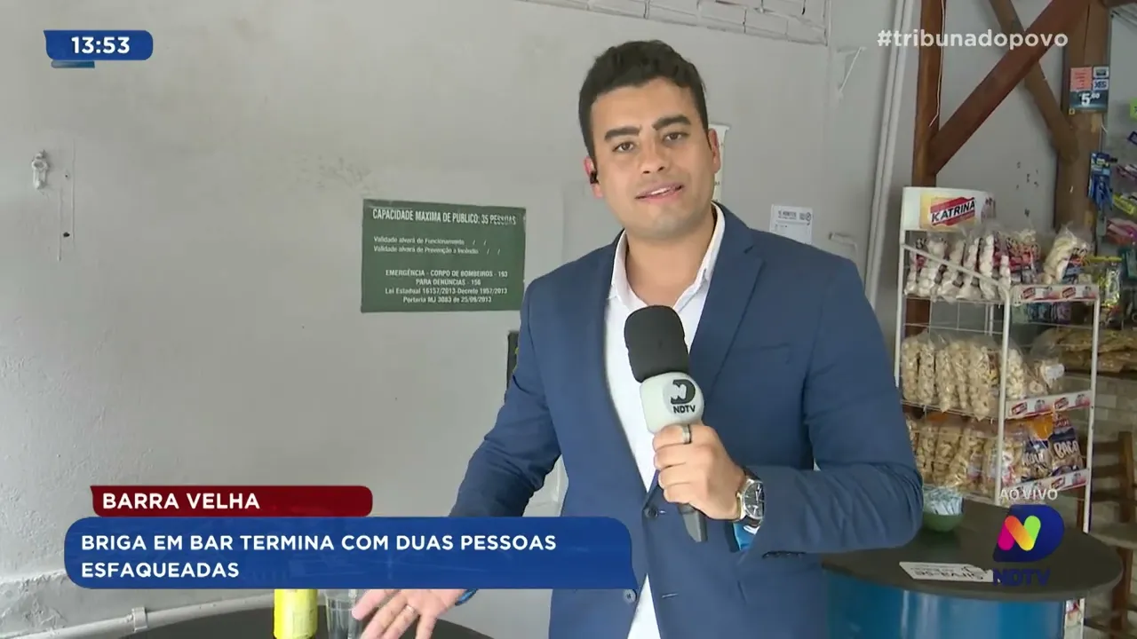 Barra Velha: briga em bar termina com duas pessoas esfaqueadas
