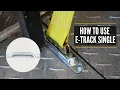 How to use E-Track Singles for a Secure Tie Down Point Installing E-Track in Trailer