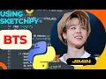 Jimin BTS using python sketchpy code Python Programming Hub