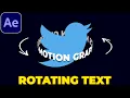 Rotating Text Cylinder Tutorial in After Effects Typography Animation