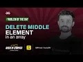 Problem of The Day 2023 Delete Middle Element of a Stack Abhinav Awasthi
