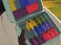 Bulma uses her capsules to build a house Dragon ball