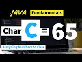 Java Program If Number Assign to CHAR JAVA Basic Programs Core Java Programs with Output