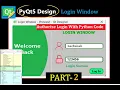 pyqt5 login window part-2 authorize login process with python pyqt5 modern GUI Pyqt5 tutorial