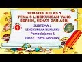 Download Lagu Kelas 1 Tematik : Tema 6 Subtema 1 Pembelajaran 1 (LINGKUNGAN YANG BERSIH, SEHAT DAN ASRI)