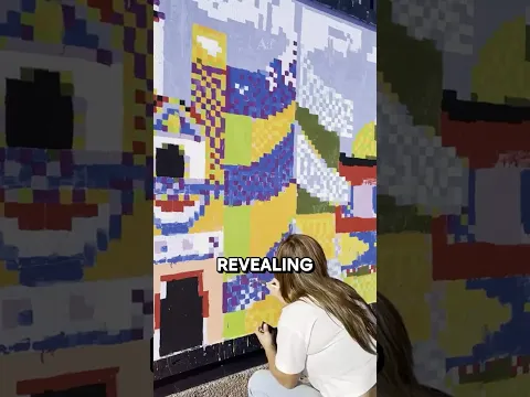 Painting a Mural One Square at a Time at Disneyland?