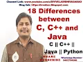 Difference between C C and Java C vs C vs Java Difference between C C JAVA PYTHON