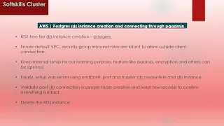 AWS Postgres rds instance creation and connecting through pgadmin