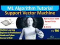 Support Vector Machine SVM Algorithm Part 2 in Hindi Machine Learning Tutorial