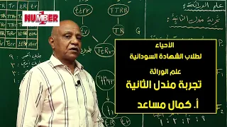 الأحياء الوراثة تجربة مندل الثانية أ كمال مساعد حصص الشهادة السودانية 