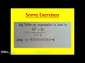 Expression in JAVA