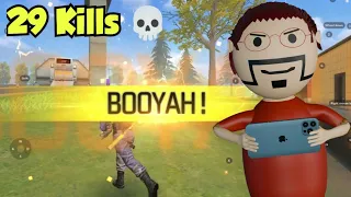 Booyah in Free Fire with 29 Kills | Gulli Bulli Free Fire