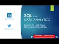 SQL for Data Analytics - Session 01