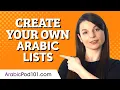 Create Your Own Printable Arabic Vocabulary Worksheets