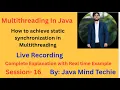 Multithreading in Java How to achieve static synchronization in Multithreading Javamindtechie