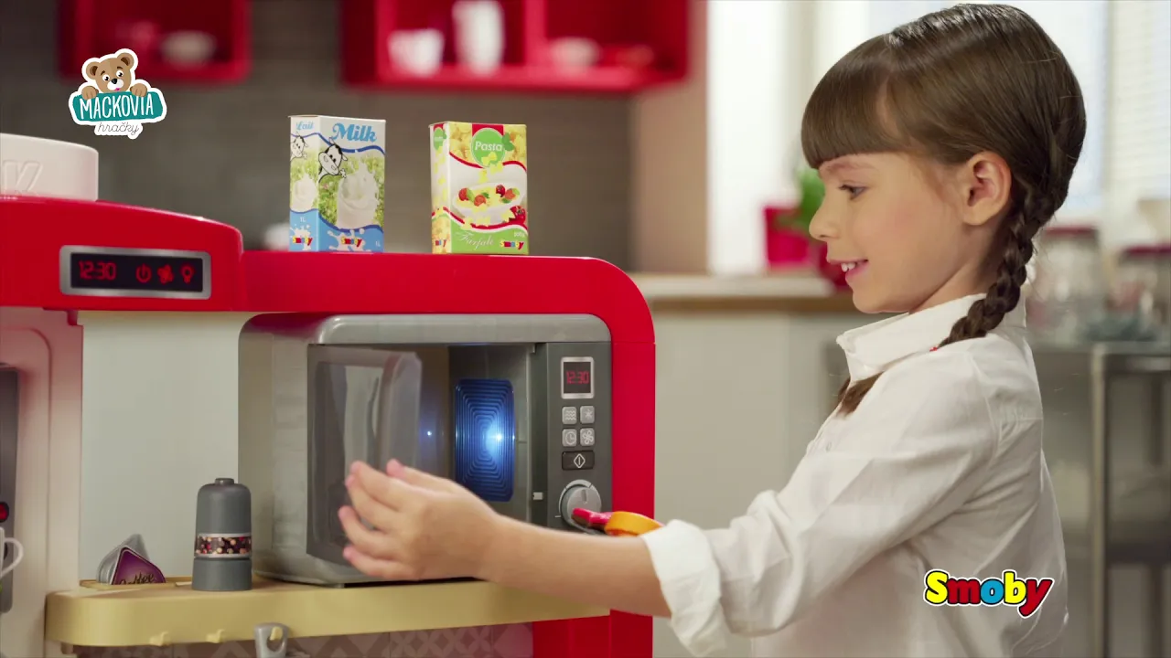 Kuchynky pre deti sety - Set kuchynka rastúca s tečúcou vodou a mikrovlnkou Tefal Evolutive Smoby - 4