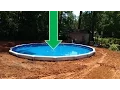Dropping an Above Ground Pool in the Ground the details