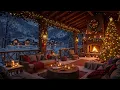 Download Lagu Christmas Jazz Music with Slow Snowfall 🎄 Cozy Porch Ambience \u0026 Warm Fireplace Sounds for Relaxation