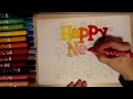 Coloring pages HAPPY new year learn kids