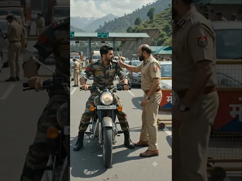 Indian Aemy Ke Sath Police Ka Lafra #short #fouji #army #indianarmy #armyvideo