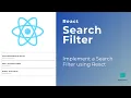 React Search Filter using Hooks and RegEx