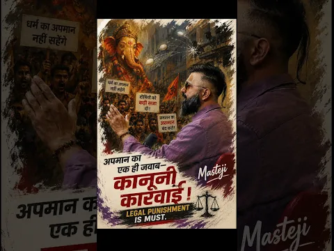 Mumbai Mazgaon News| GaneshJi Aur Sanatan Dharm Ka Apaman Kyon? Masterji Shifuji Reacts legal demand