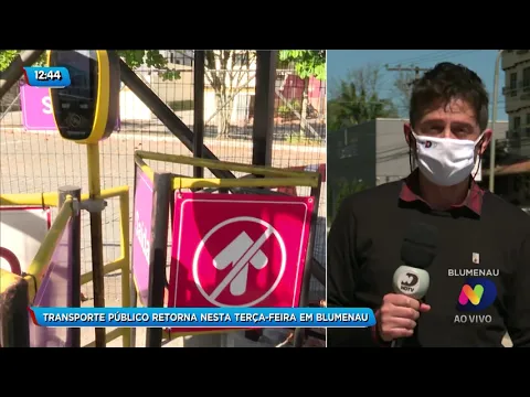 Blumenau: ônibus voltam com horário especial na terça-feira