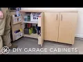 DIY Garage Cabinets for Shop Organization