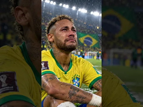 Neymar no pudo contener las lágrimas 😢😱