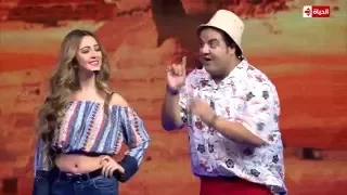              شاهد خجل  سيرين عبد النور  من بعض لقطات فى اسكتش  مينا نادر  دندنها