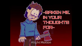 Jon Arbuckle trying to silm Garfield out for no reason
