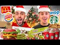 Trying HOLIDAY MENU ITEMS From Fast Food Restaurants Christmas Ft FaZe Rug