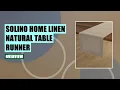 Solino Home Linen Table Runner Review Is It Worth It