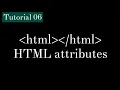 HTML attributes what are HTML attributes tutorial 6
