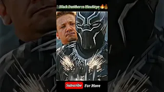 Hawkeye Vs Black Panther Black Panther Edit Shorts Blackpanther Hawkeye Avengers Marvel 