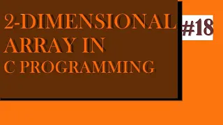 Two Dimensional Array in c programming with nested loop
