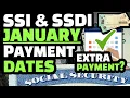 SOCIAL SECURITY BENEFITS JANUARY 2023 SOCIAL SECURITY SSI SSDI PAYMENT SCHEDULE EXTRA SSI PAYMENT