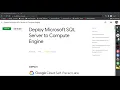 NEW CHALLENGE BLUE CHALLENGE Deploy Microsoft SQL Server to Compute Engine GSP031