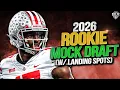 2026 Dynasty Rookie Mock Draft with Landing Spots