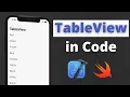 Create TableView Programmatically Swift 5 Xcode 12 iOS - iOS Development