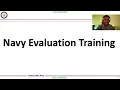 Navy Eval Training 2025