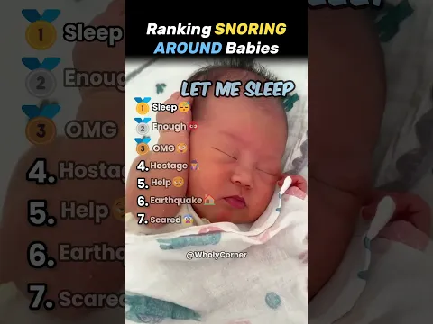 Ranking SNORING AROUND Babies #shorts