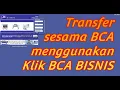 Transfer sesama bank BCA menggunakan Klik BCA bisnis