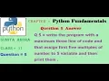 Write the program with a maximum three line of code and that assign first five multiples of number