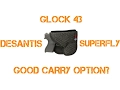 Desantis Superfly Pocket Holster Review for Glock 43 and small 9mm s Is it any good